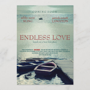 ENDLESS LOVE poster movie style Invitation