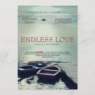 ENDLESS LOVE poster movie style Invitation
