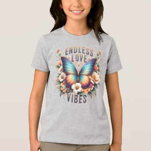 Endless Love Vibes Butterfly Art-96281 Tri-Blend Shirt