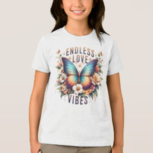 Endless Love Vibes Butterfly Art-96281 Tri-Blend Shirt
