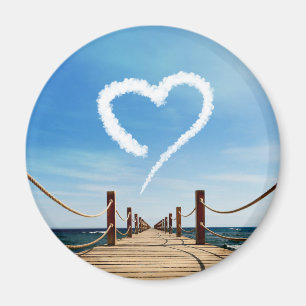 Endless Path Heart-Shaped Cloud Magnet