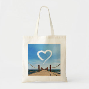 Endless Path with Heart Cloud - Budget Tote Bag