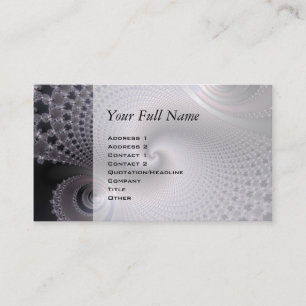 Endless Spirals - Fractal Art Business Card