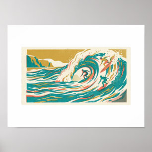 Endless Summer Risograph Poster