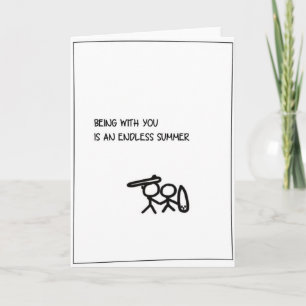 'Endless Summer' - Surfing Valentine's Card