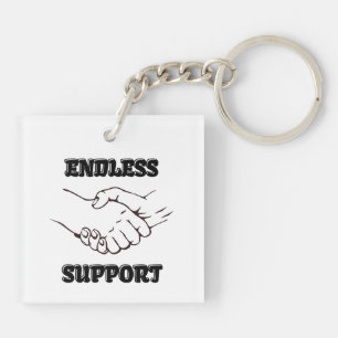 Endless Support – Handshake Symbol of Unity & Trus Key Ring