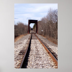 Endless Train Tracks Poster