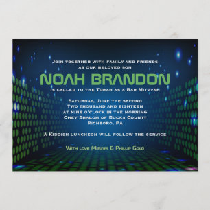 ENDLESS VIDEO GAMING Bar Mitzvah Invitation