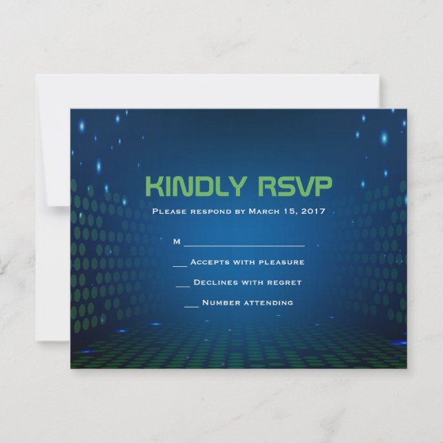 ENDLESS VIDEO GAMING Bar Mitzvah Reply Card (Front)