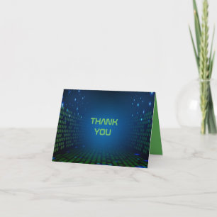 ENDLESS VIDEO GAMING Bar Mitzvah Thank You Card