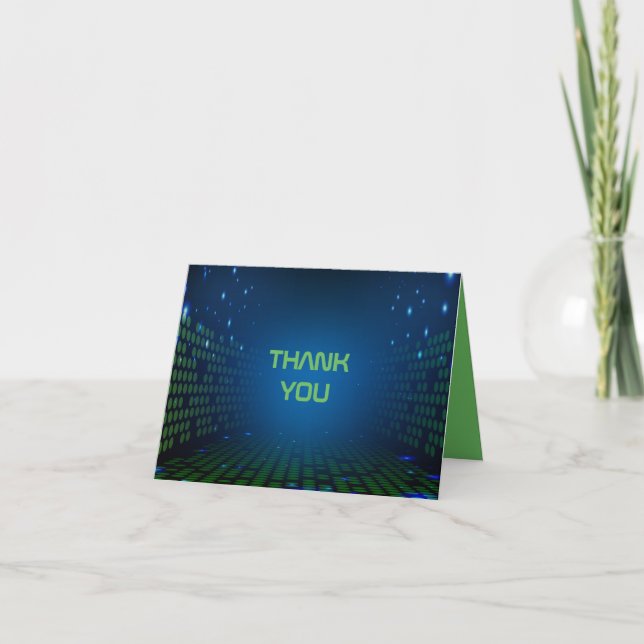 ENDLESS VIDEO GAMING Bar Mitzvah Thank You Card (Front)