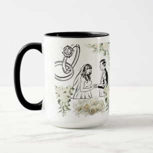 Endless vow magic black & white mug