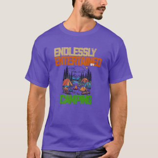 Endlessly Entertained by Camping vintage T-Shirt