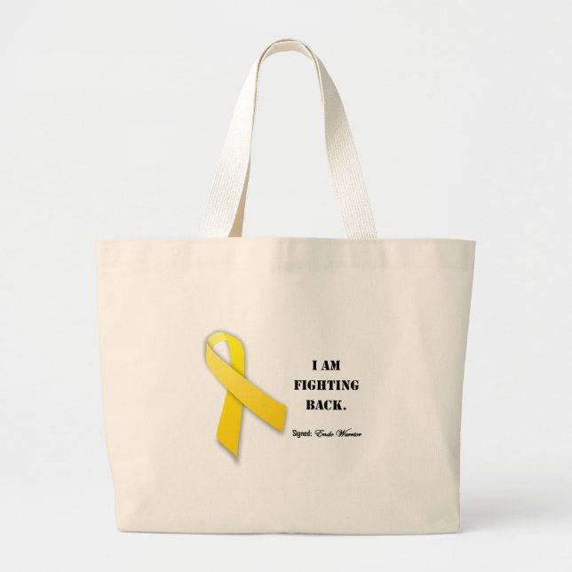 'Endo Fight' Large Tote Bag (Front)