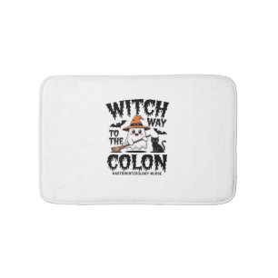 Endo Nurse Halloween Gastrointestinal Nurse Ghost  Bath Mat