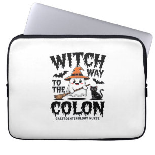 Endo Nurse Halloween Gastrointestinal Nurse Ghost Laptop Sleeve