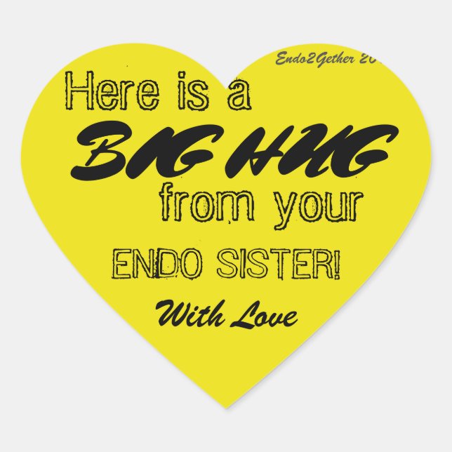 Endo Sister Hug Sticker (Front)