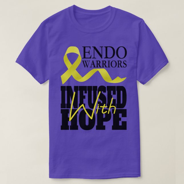 Endo warriors infused with hope T-Shirt (Design Front)