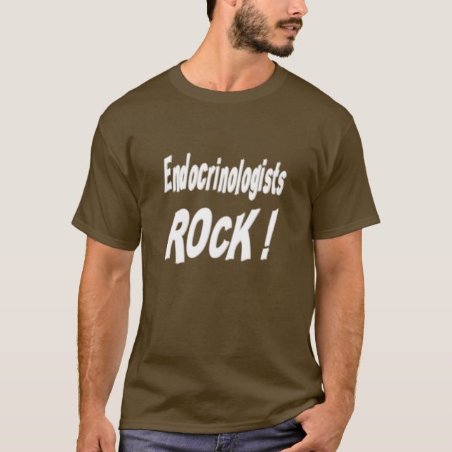 Endocrinologists Rock! T-shirt (Front)