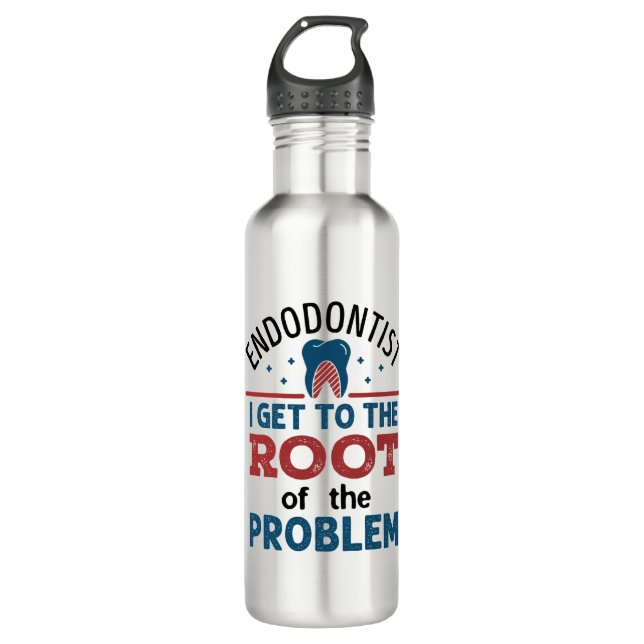 Endodontist I Get To the Root of the Problem 710 Ml Water Bottle (Front)