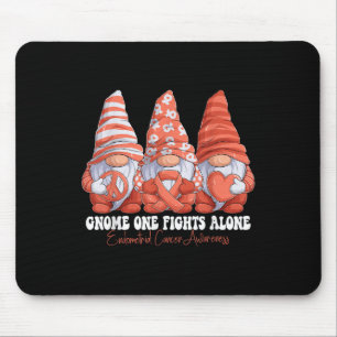 Endometrial Cancer Awareness Month Peach Ribbon Gn Mouse Mat