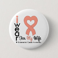 Endometrial Cancer Heart Ribbon WIFE