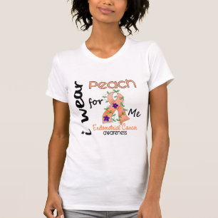 Endometrial Cancer I Wear Peach For Me 43 T-Shirt