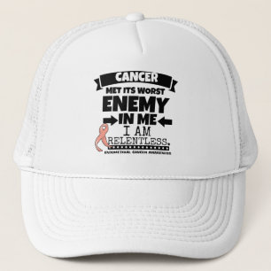 Endometrial Cancer Met Its Worst Enemy in Me Trucker Hat
