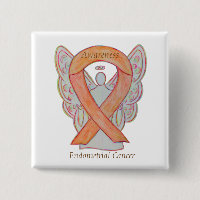 Endometrial Cancer Peach Awareness Ribbon Pins