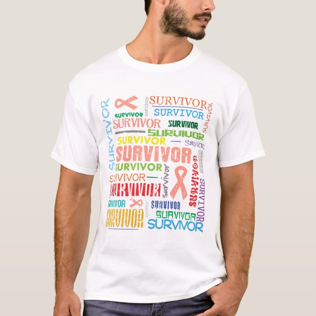 Endometrial Cancer Survivor Collage.png T-Shirt (Front)