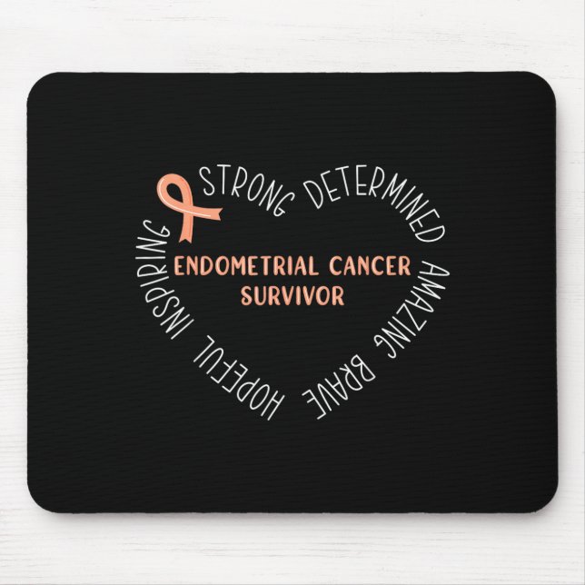 Endometrial Cancer Survivor Mouse Mat (Front)