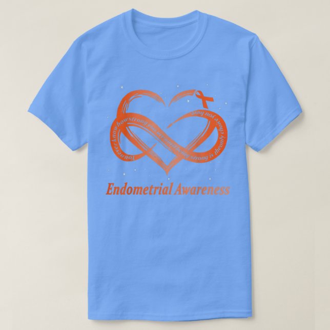 Endometrial Cancer Warrior  T-Shirt (Design Front)