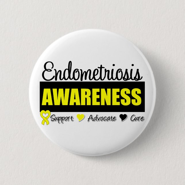 Endometriosis Awareness Badge (Front)
