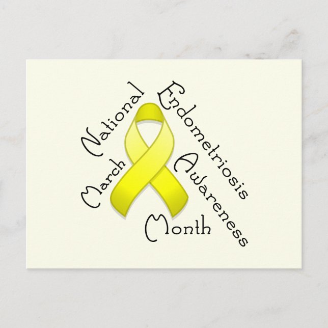 Endometriosis Awareness Month Light Postcard (Front)