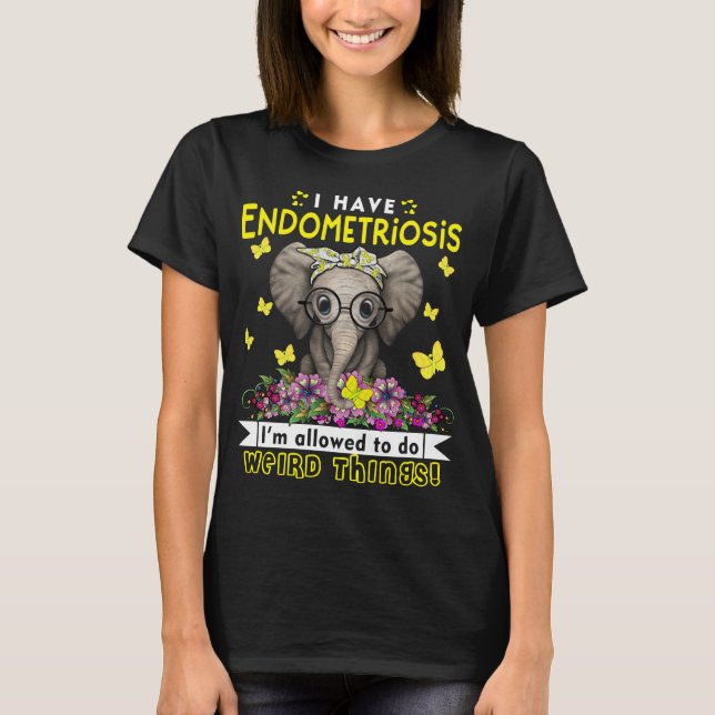 Endometriosis Awareness Month Ribbon Gifts T-Shirt (Front)