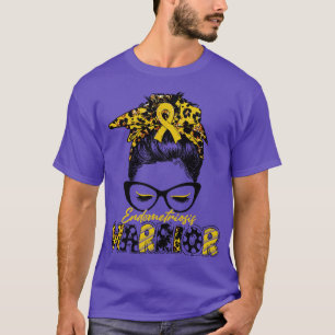 Endometriosis Awareness Warrior Women Glasse Messy T-Shirt