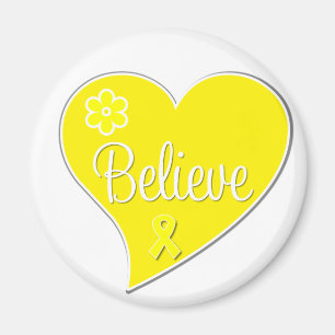 Endometriosis Believe Heart Magnet