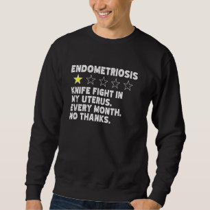 Endometriosis Education Do Not Recommend Funny Wom Sweatshirt