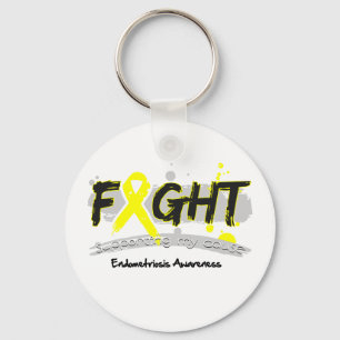 Endometriosis FIGHT Supporting My Cause Key Ring