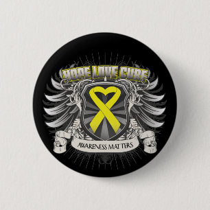 Endometriosis Hope Love Cure 6 Cm Round Badge