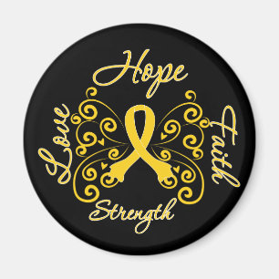 Endometriosis Hope Motto Butterfly Magnet