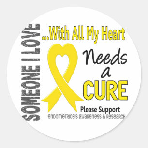 Endometriosis Needs A Cure 3 Classic Round Sticker