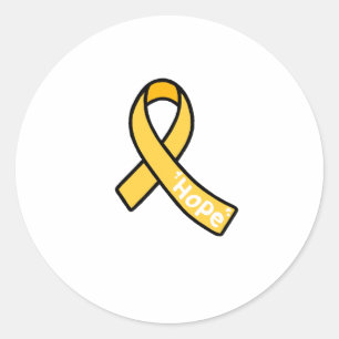 Endometriosis Ribbon Classic Round Sticker