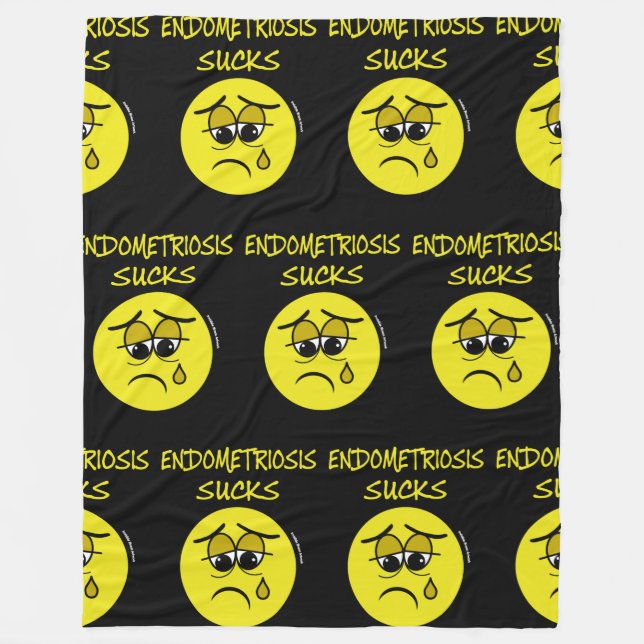 Endometriosis Sucks Fleece Blanket (Front)