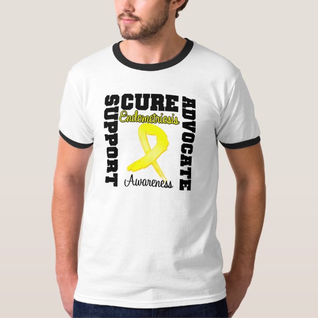 Endometriosis Support Advocate Cure T-Shirt (Front)
