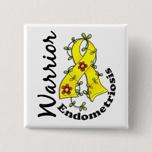 Endometriosis Warrior 15 Cm Square Badge