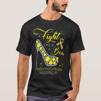 Endometriosis Warrior 2022 Fight Like A Boss High  T-Shirt