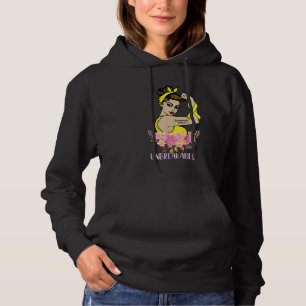 Endometriosis Warrior Unbreakable Arm Tattoo Stron Hoodie