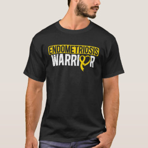 Endometriosis Warrior Yellow Ribbon Endo Awareness T-Shirt