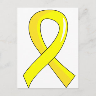 Endometriosis Yellow Ribbon 3 Postcard